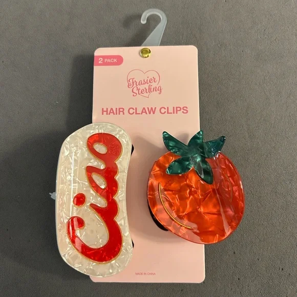 Red Tomato and Ciao Hair Claw Clips — NWT! - Picture 1 of 1